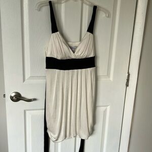 Speechless Black and White Mini Dress